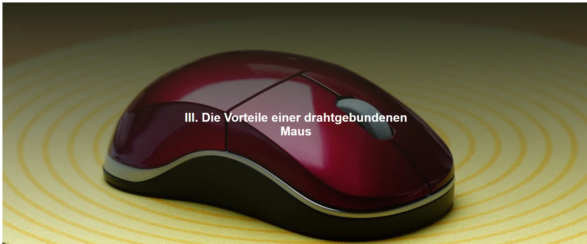Die Vorteile einer drahtgebundenen Maus