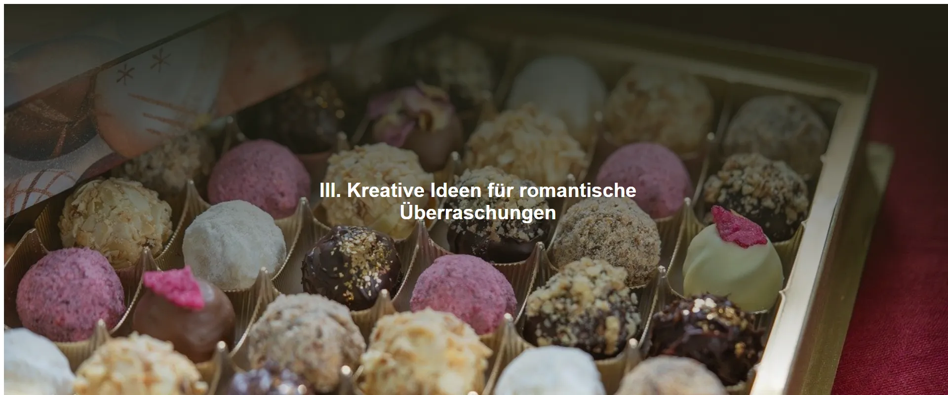 Kreative Ideen für romantische Überraschungen